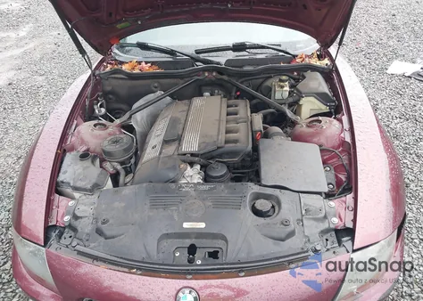 2003 BMW Z4 2.5I z USA, uszkodzony, nr VIN 4USBT334X3LS43716